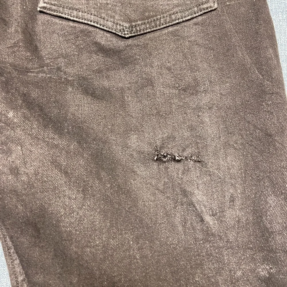 Allsaints Cigarette Jeans 36W Black Denim Cotton Skinny Leg 5 Pockets Dark Wash